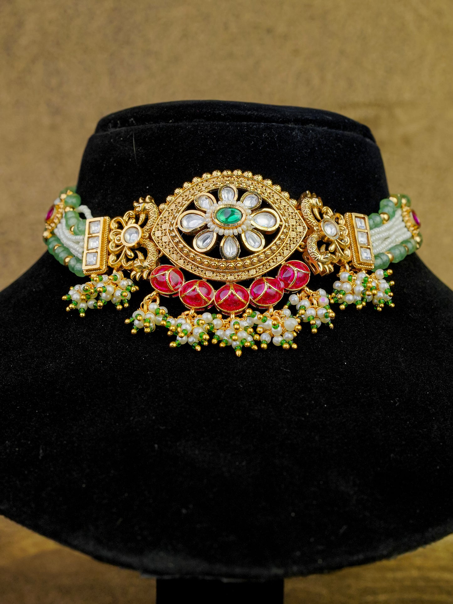 chandrika heritage choker set