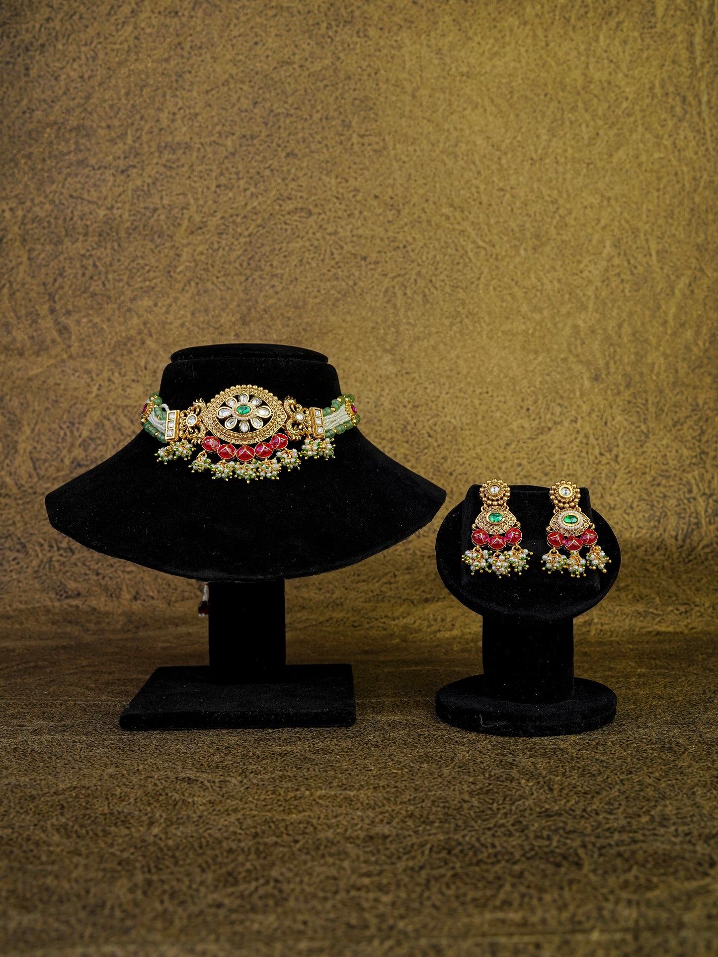 chandrika heritage choker set