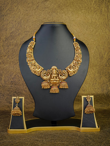 Mayura-Lakshmi Temple Necklace Set