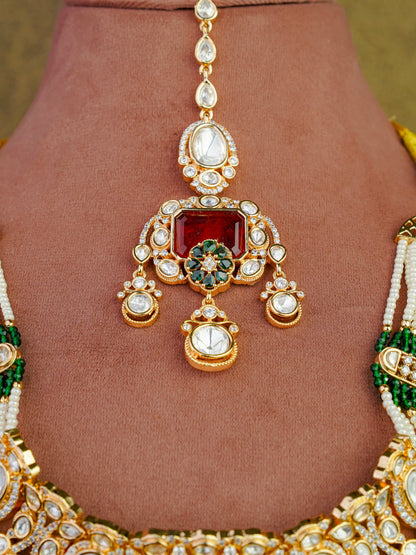 Vasundhara Polki & Ruby Statement Set