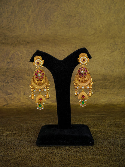Gajalakshmi Devi Royal Temple Necklace Set