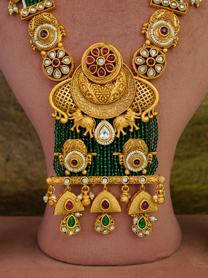 Gajalakshmi Devi Royal Temple Necklace Set