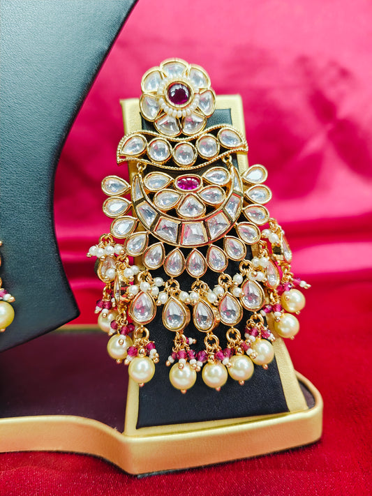 Ratnamala Pearl & Polki Heritage Long-Set