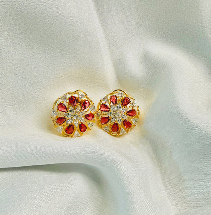 Imperial Ruby Studs