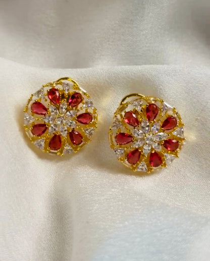 Imperial Ruby Studs