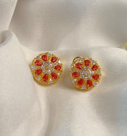 Imperial Ruby Studs