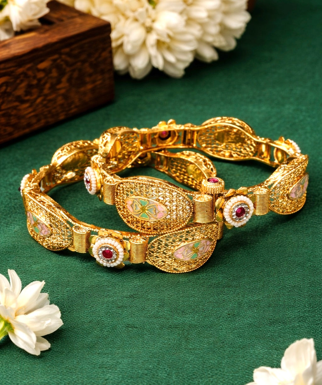 gulmeher teardrop kada bangle