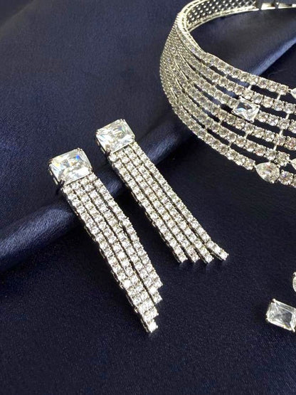 Luxe Tassel Fringe Necklace Set