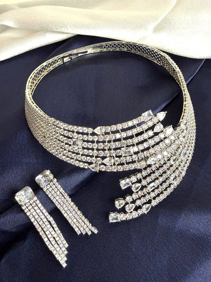 Luxe Tassel Fringe Necklace Set