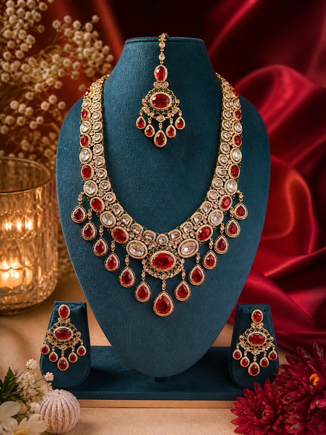 ratnavali bridal necklace set