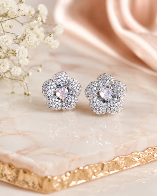 The Floral Heart Earrings Collection