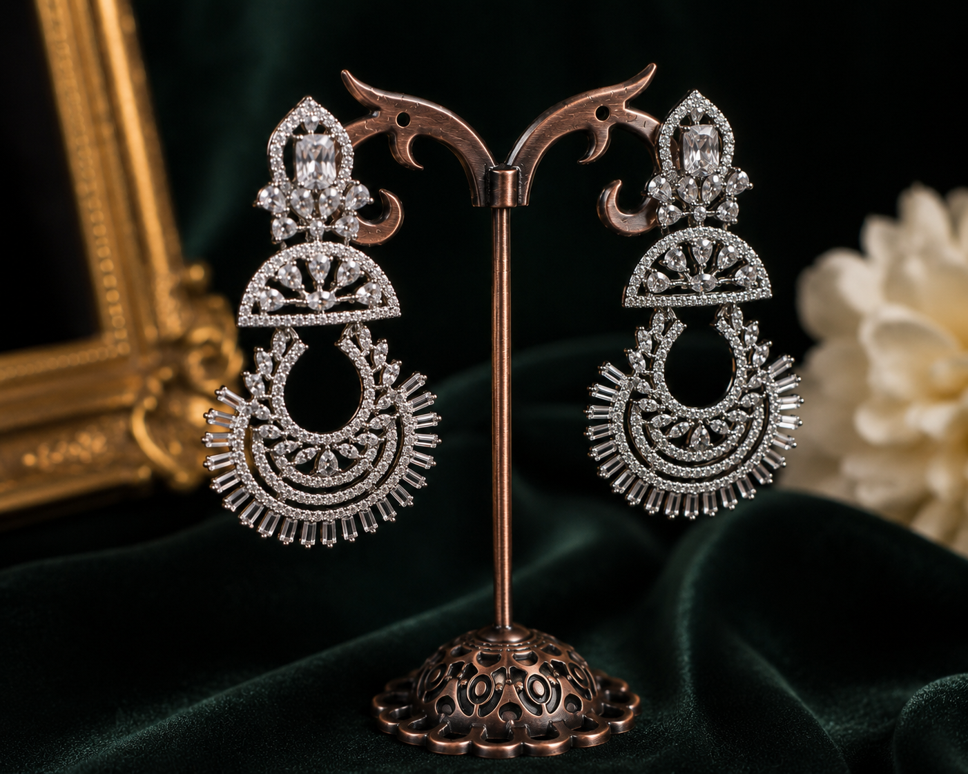 celestia luxe chandbali earrings