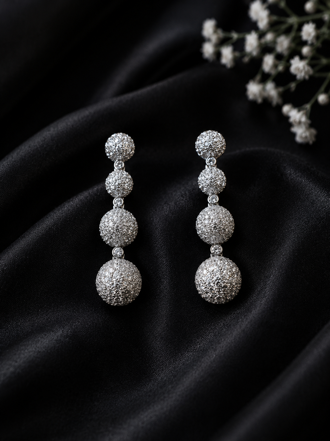 moonlit sphere earrings