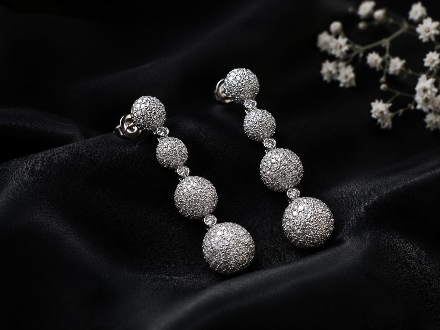 moonlit sphere earrings