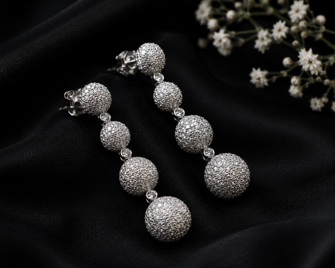 moonlit sphere earrings