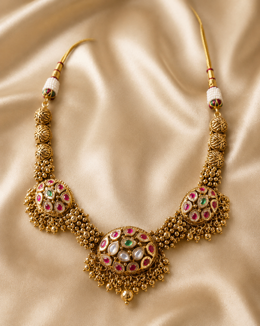Vaidehi Antique Necklace Set