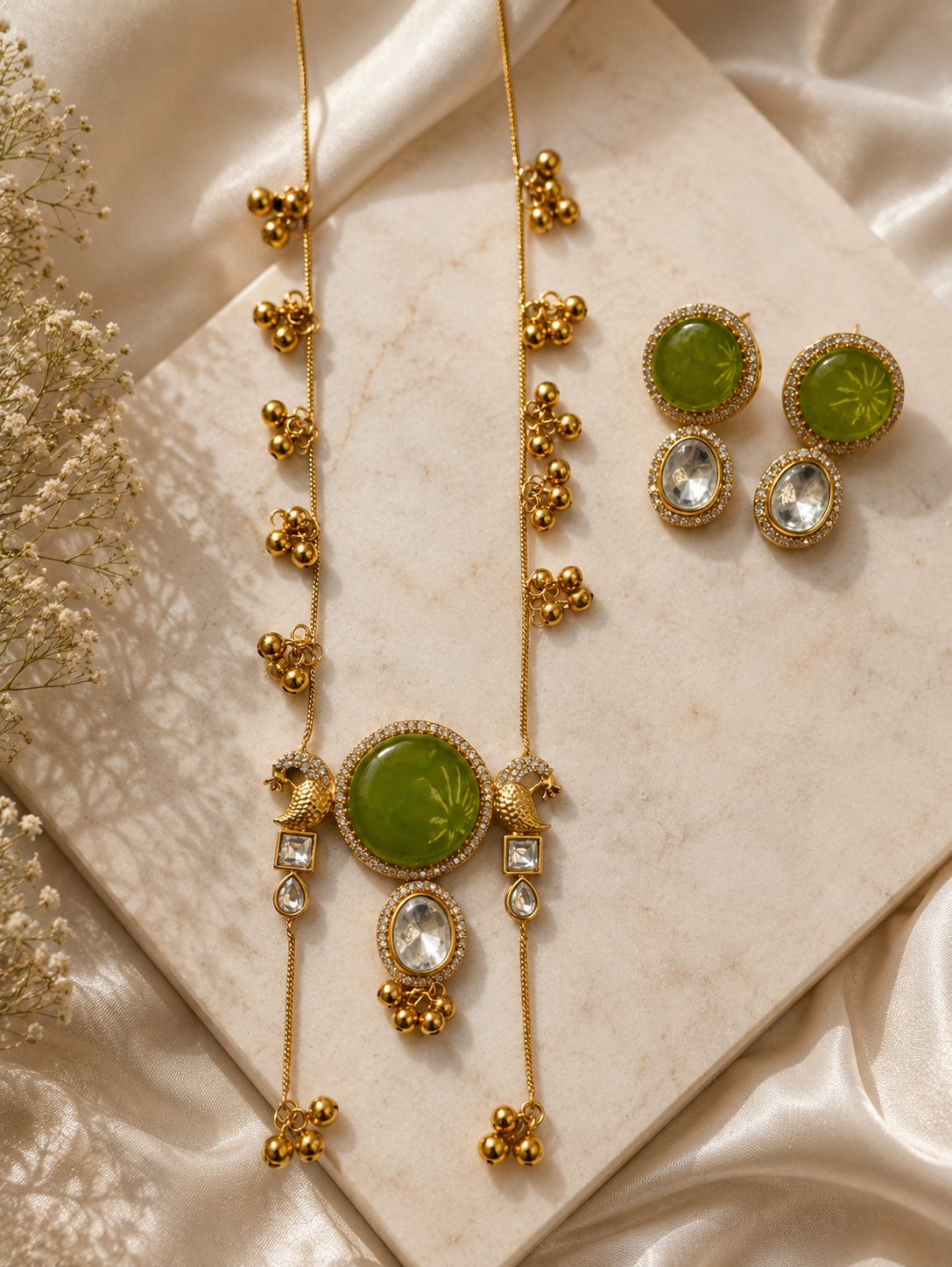 heirloom emerald peacock set