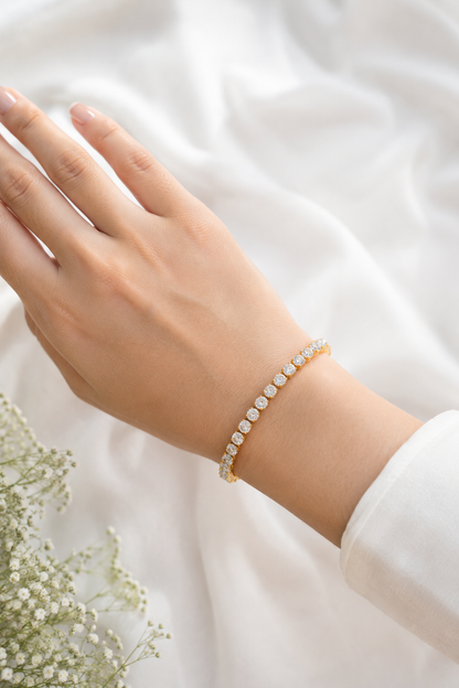 Celestial Radiance Tennis Bracelet