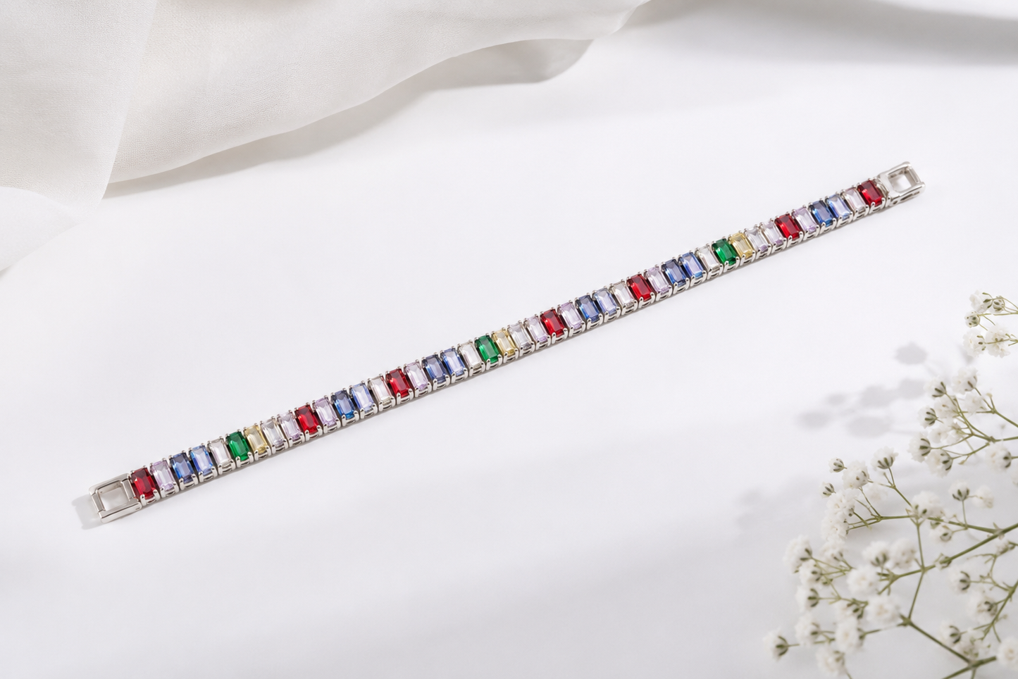aurora prism tennis bracelet