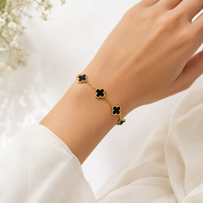 Midnight Clover Luxe Bracelet
