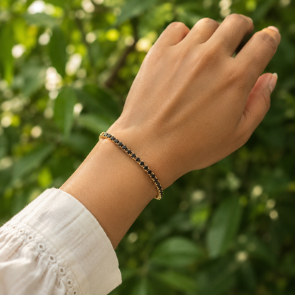 Midnight Noir Tennis Bracelet