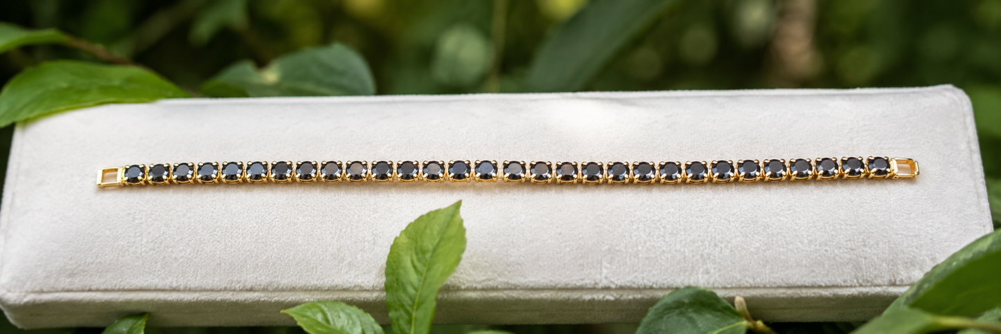 midnight noir tennis bracelet