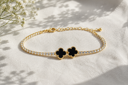 Twilight Clover Diamond Bracelet