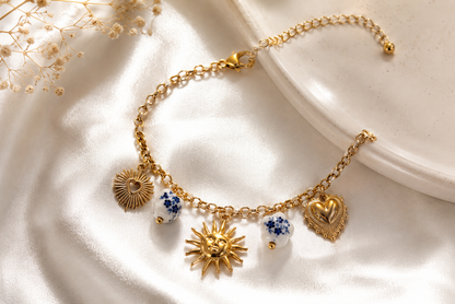 Celestial Charm Gold Bracelet
