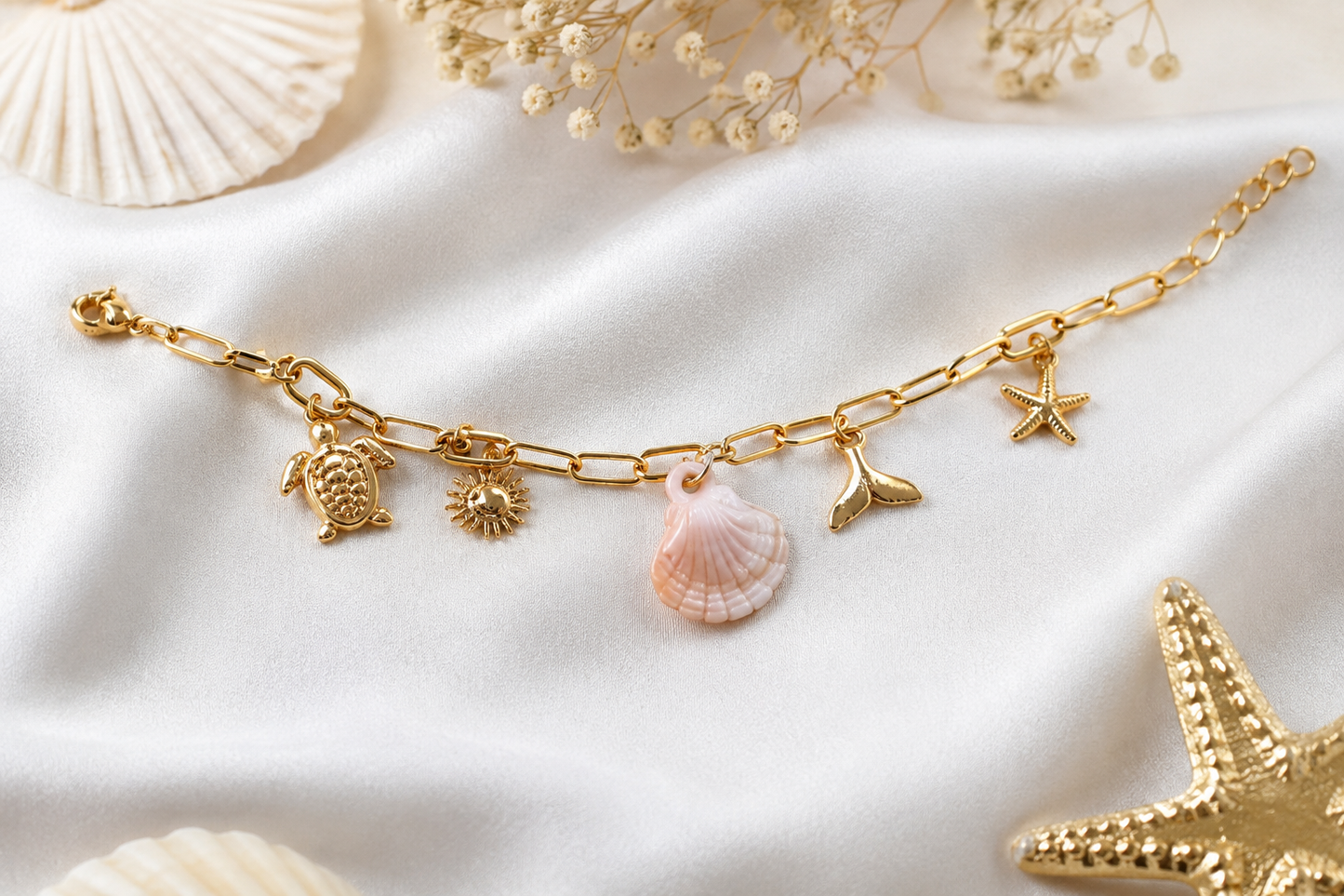 beach inspired charm collection