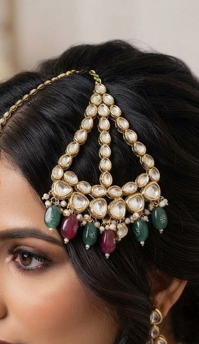 Traditional Polki Style Statement Passa