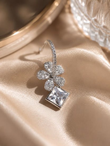 Diamond Bloom Crystal Earrings