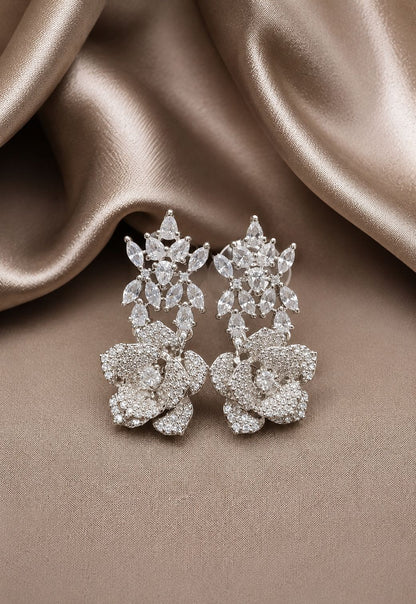 Floral Radiance Diamond Necklace Set
