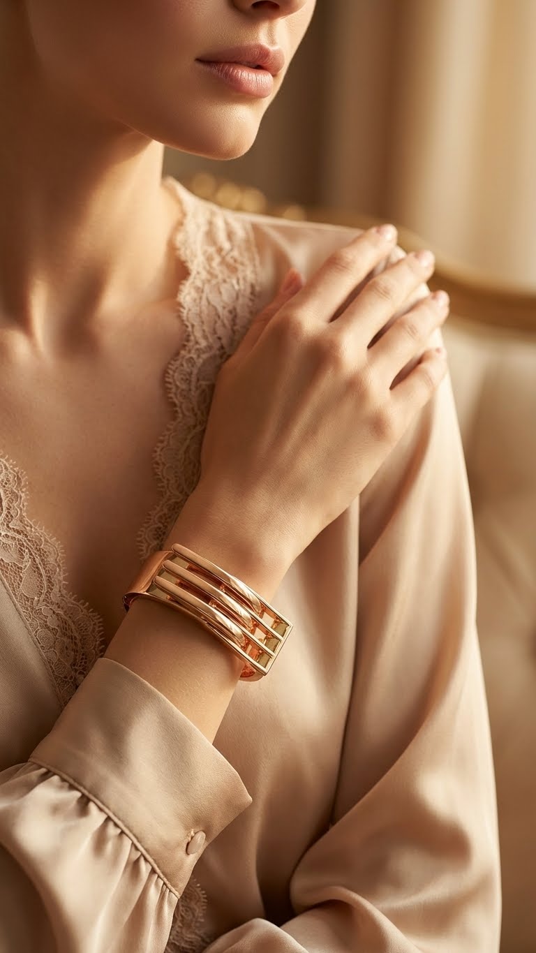 aureva linear™ anti-tarnish cuff bracelet