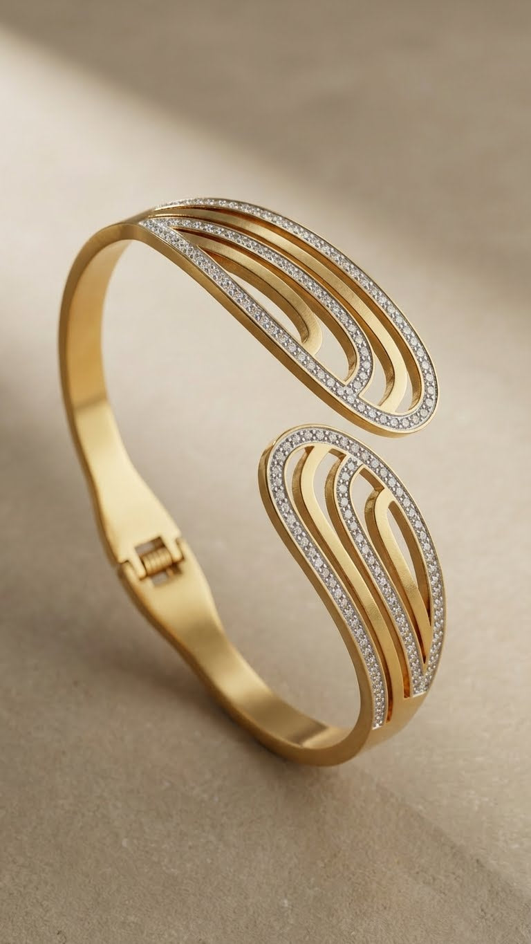 aureva serpentine™ anti-tarnish cuff bracelet