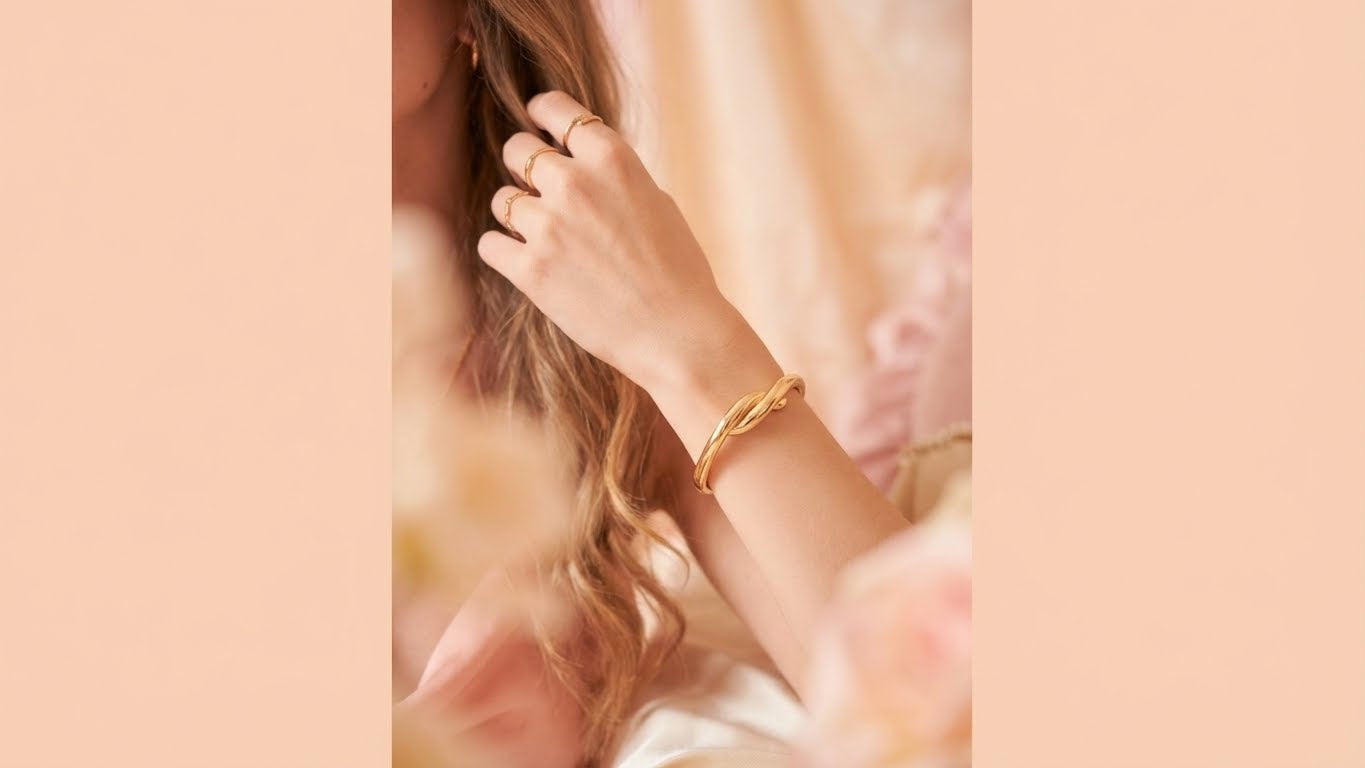 aureva orbita™ anti-tarnish luxe minimal cuff