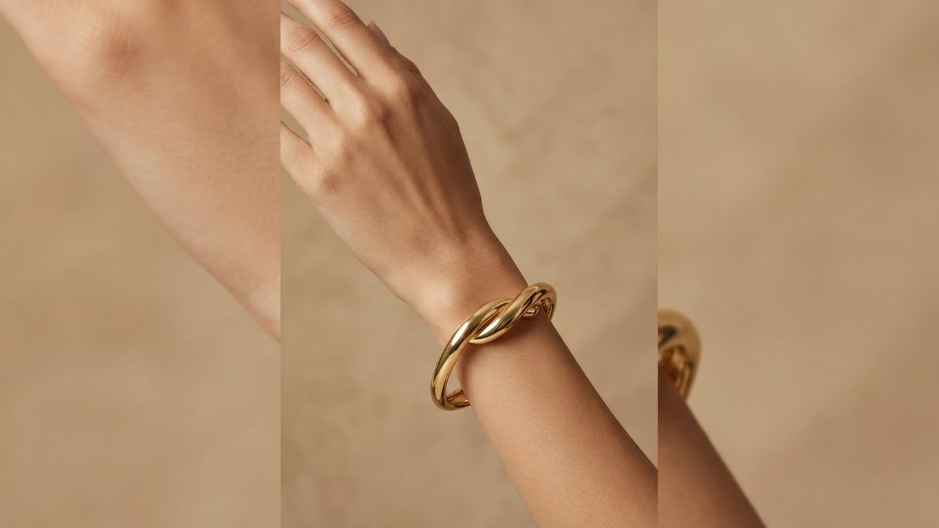 aureva orbita™ anti-tarnish luxe minimal cuff