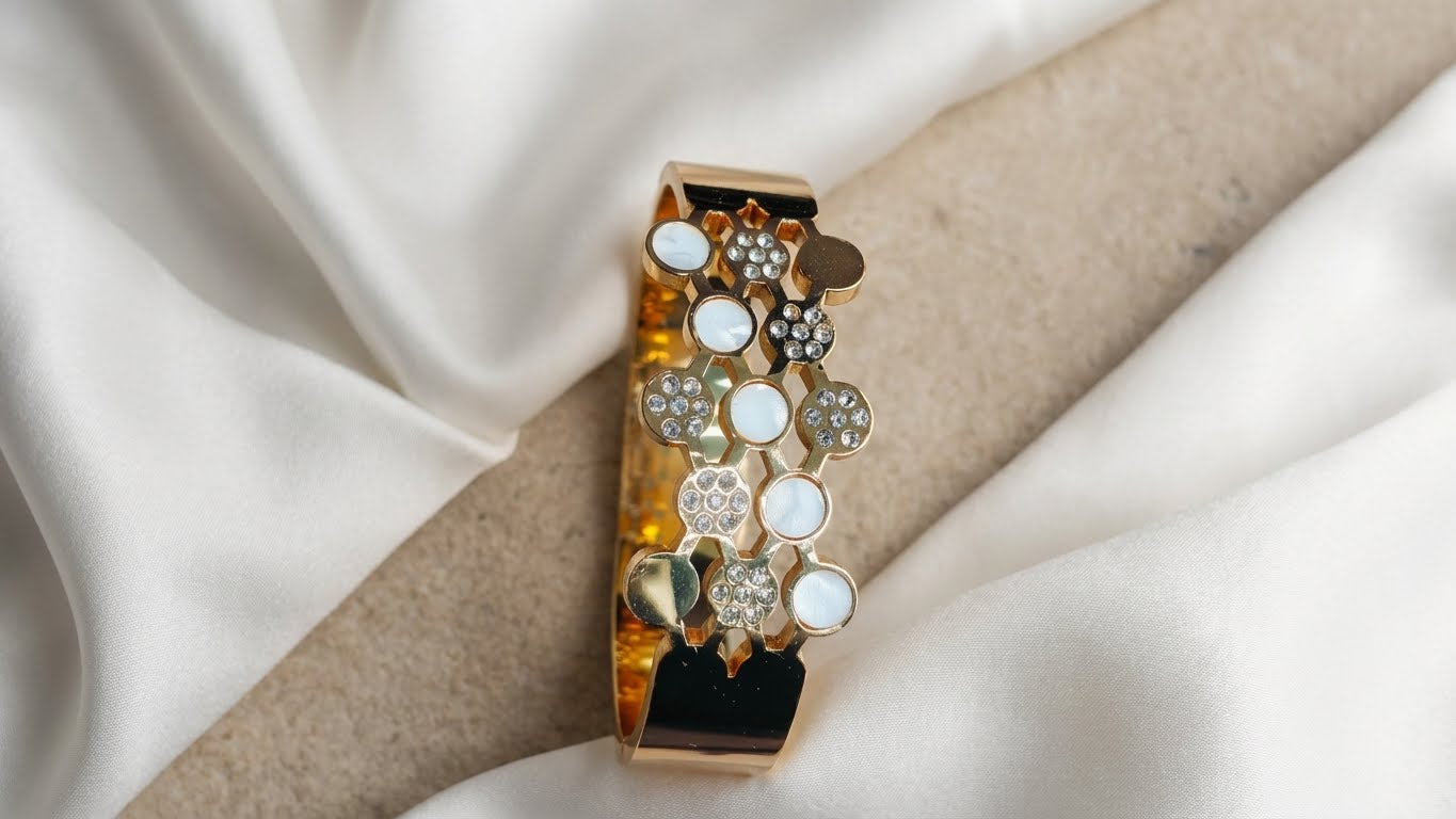aureva celestiala™ anti-tarnish couture cuff bracelet