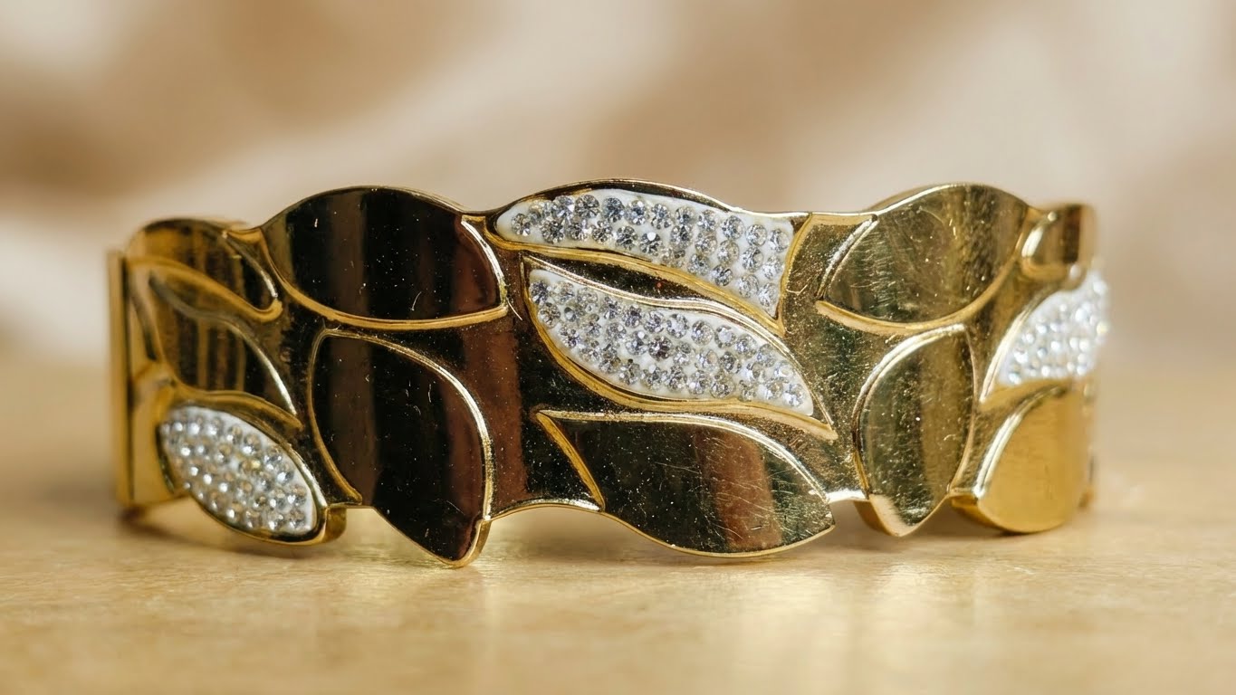 aureva flarelux™ anti-tarnish statement cuff bracelet