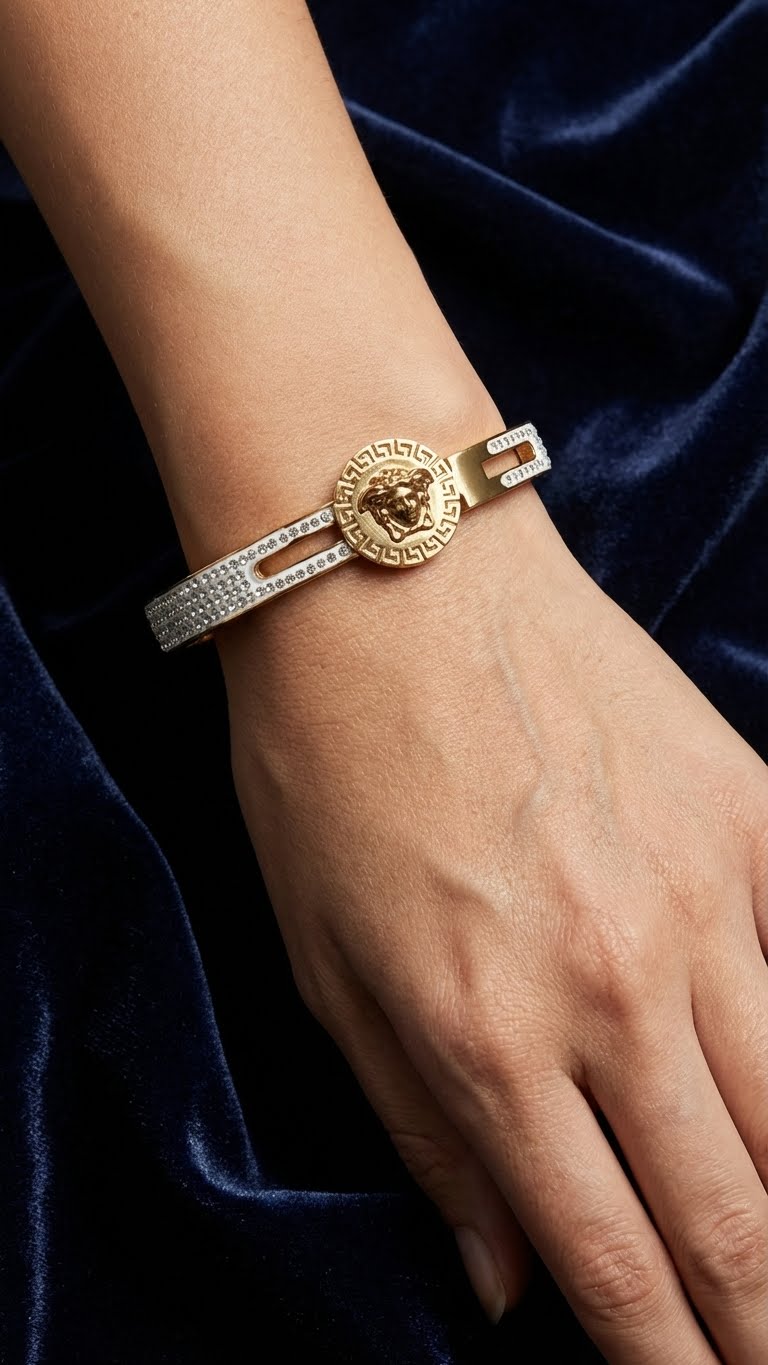 aureva medusa glint™ anti-tarnish statement cuff