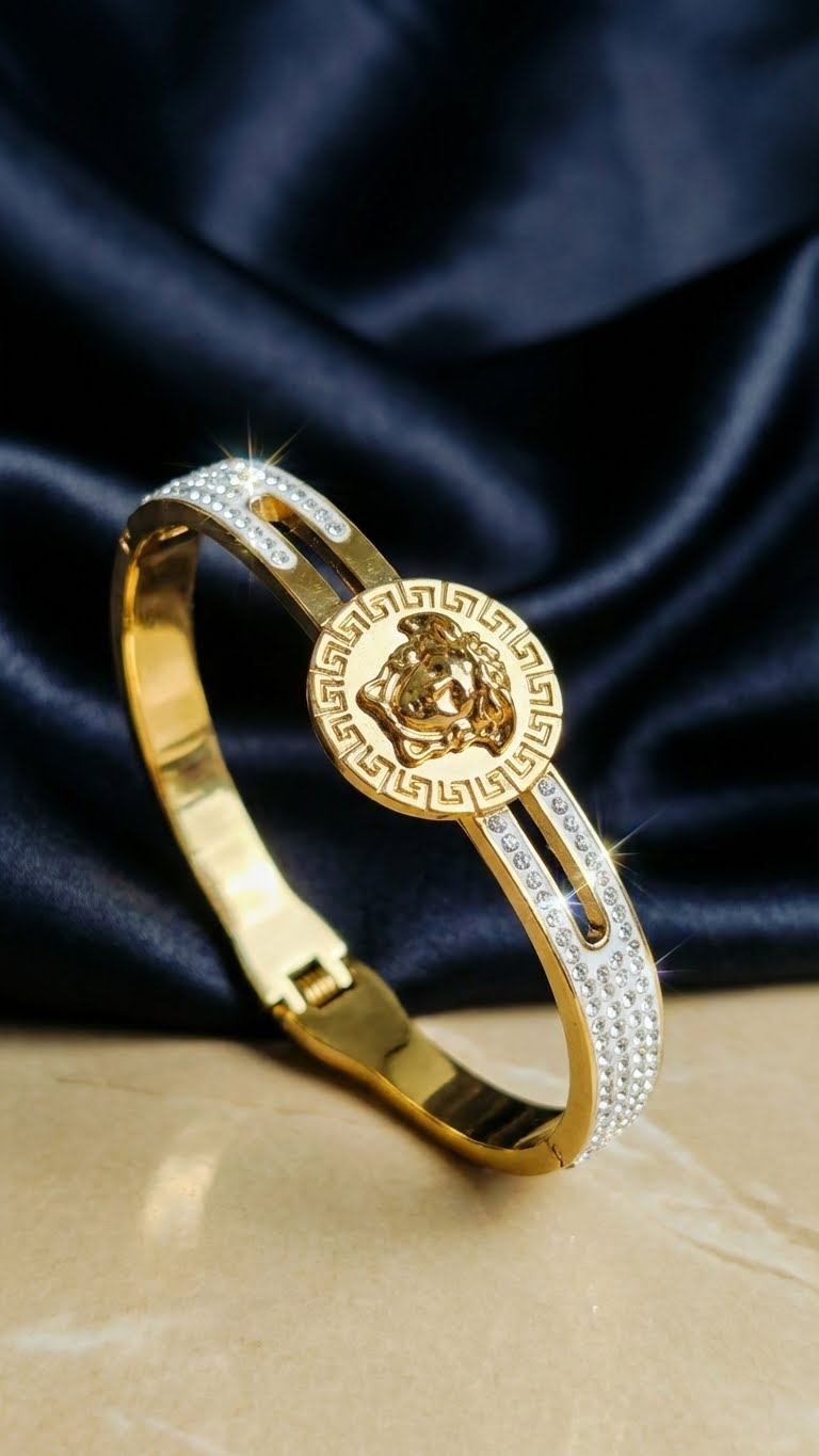 aureva medusa glint™ anti-tarnish statement cuff