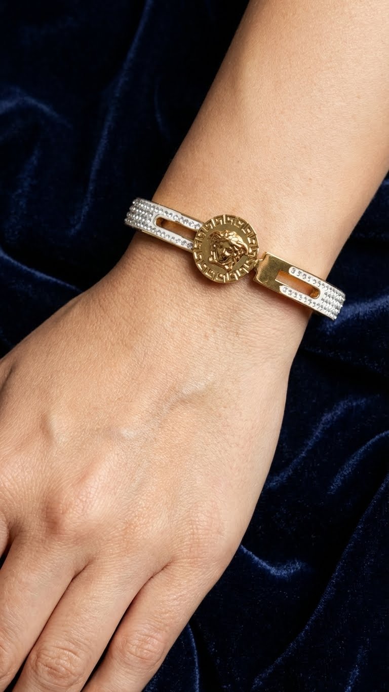 aureva medusa glint™ anti-tarnish statement cuff